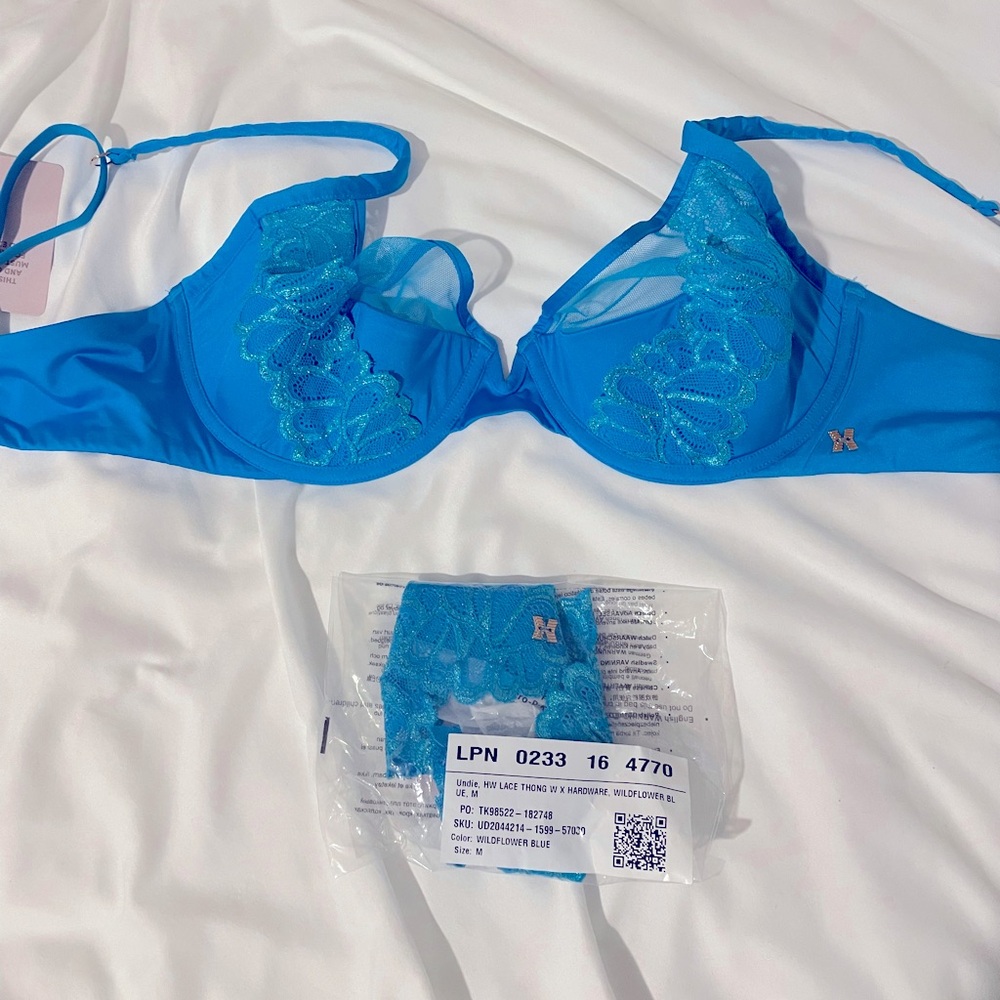 Savage X Fenty Blue Modern Bra Intimates